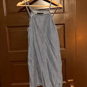 All Saints 'Hally' Denim Mini Dress - Medium